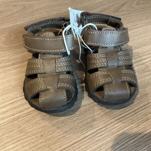 Toddler Boys' Hershel Sandals Brown -‎ Cat & Jack - SIZE 5 NWT